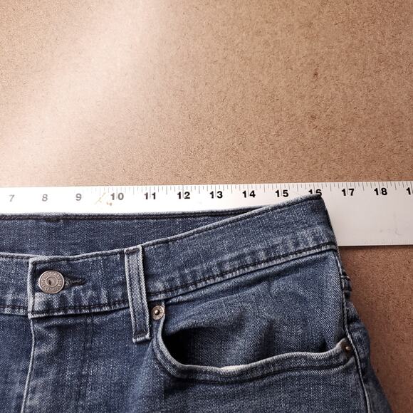 Levi's 541 Jeans Mens 32x32 Blue Dark Wash Faded Tapered Leg Stretch Denim Y2K - Picture 3 of 13